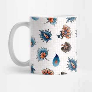 Ethnic Traditional Indian Motifs Watercolor Mug